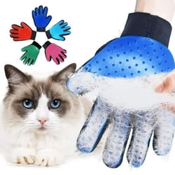 gentle-touch deshedding & massage grooming pair