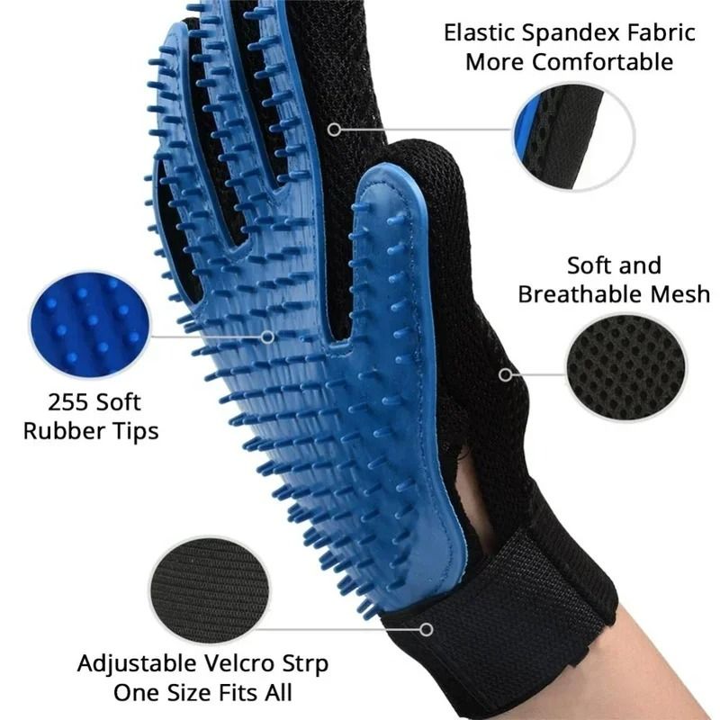 GentleTouch Deshedding Massage Grooming Pair 2