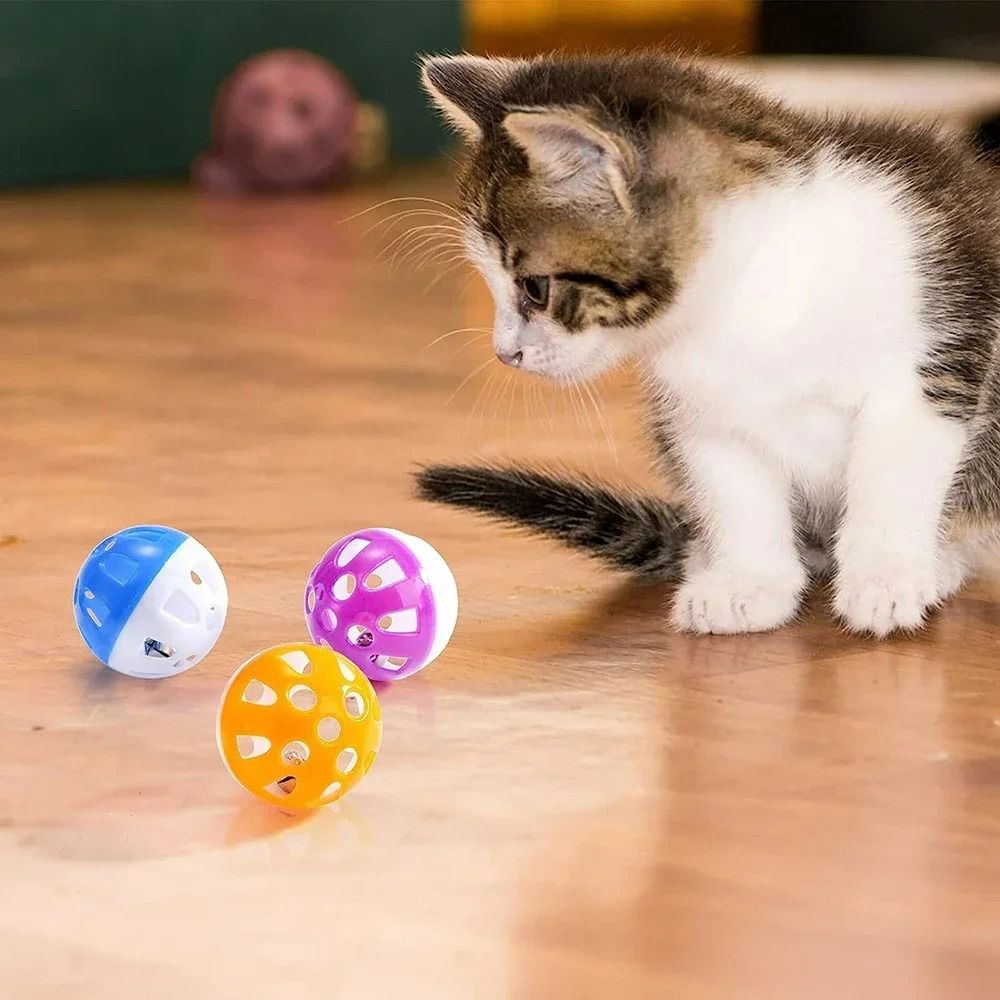 JinglePounce MultiColor Rattle Balls 6Pack 4