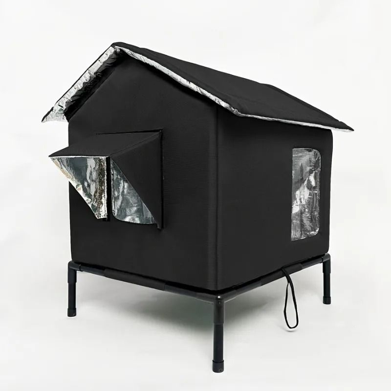 ArcticShield WeatherResistant Outdoor Cat Shelter 7