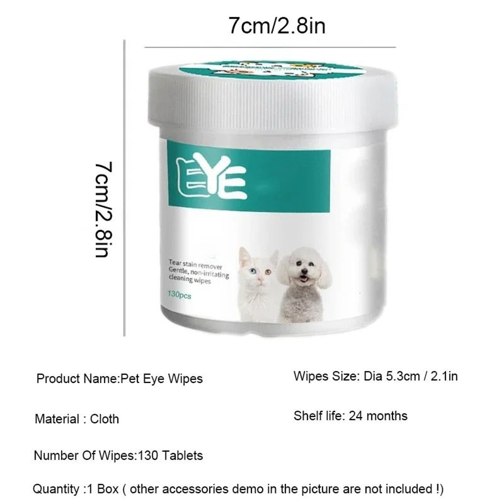 FreshView Gentle Tear Stain Removal Wipes 130Count 5