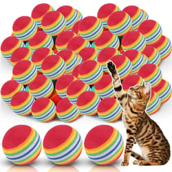 "gravity-defying" rainbow eva bouncing balls
