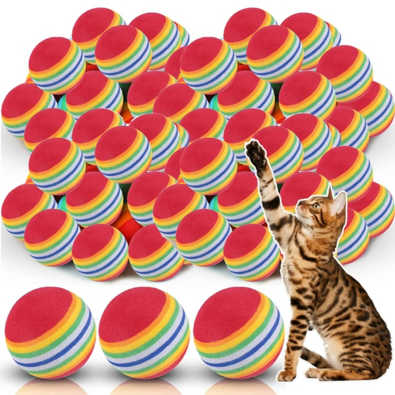 GravityDefying Rainbow EVA Bouncing Balls 0