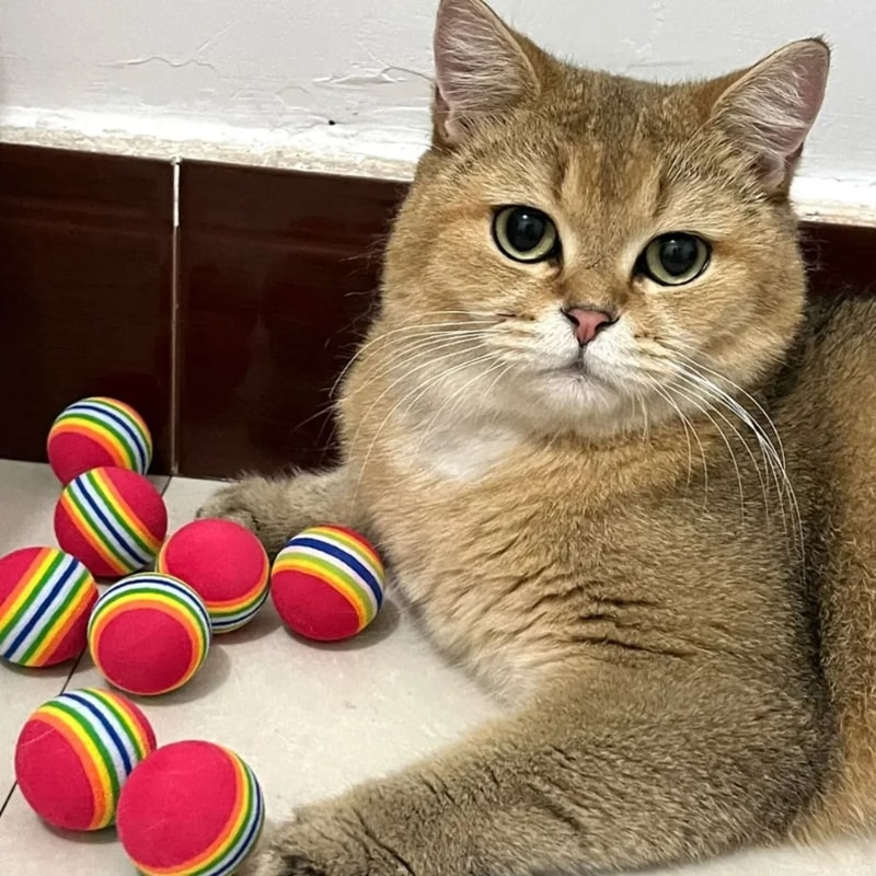 GravityDefying Rainbow EVA Bouncing Balls 3