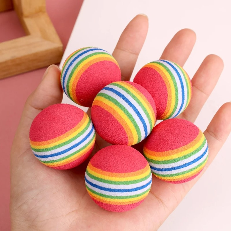 GravityDefying Rainbow EVA Bouncing Balls 4