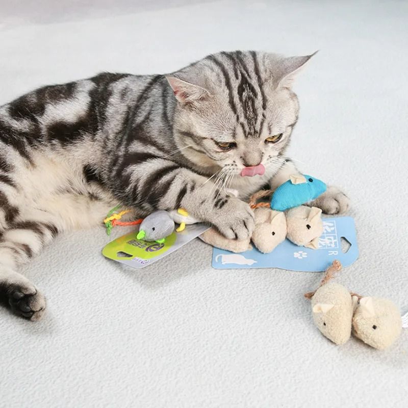 WildChase Natural Catnip Plush Mice 4