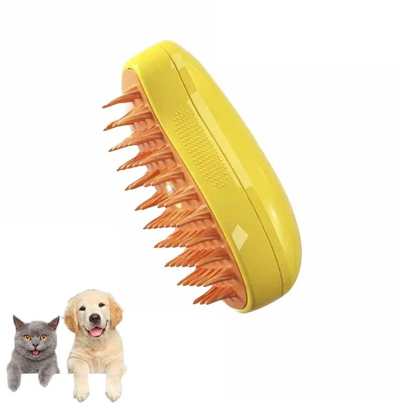 3in1 PureMist Electric Steamy Grooming Brush 8