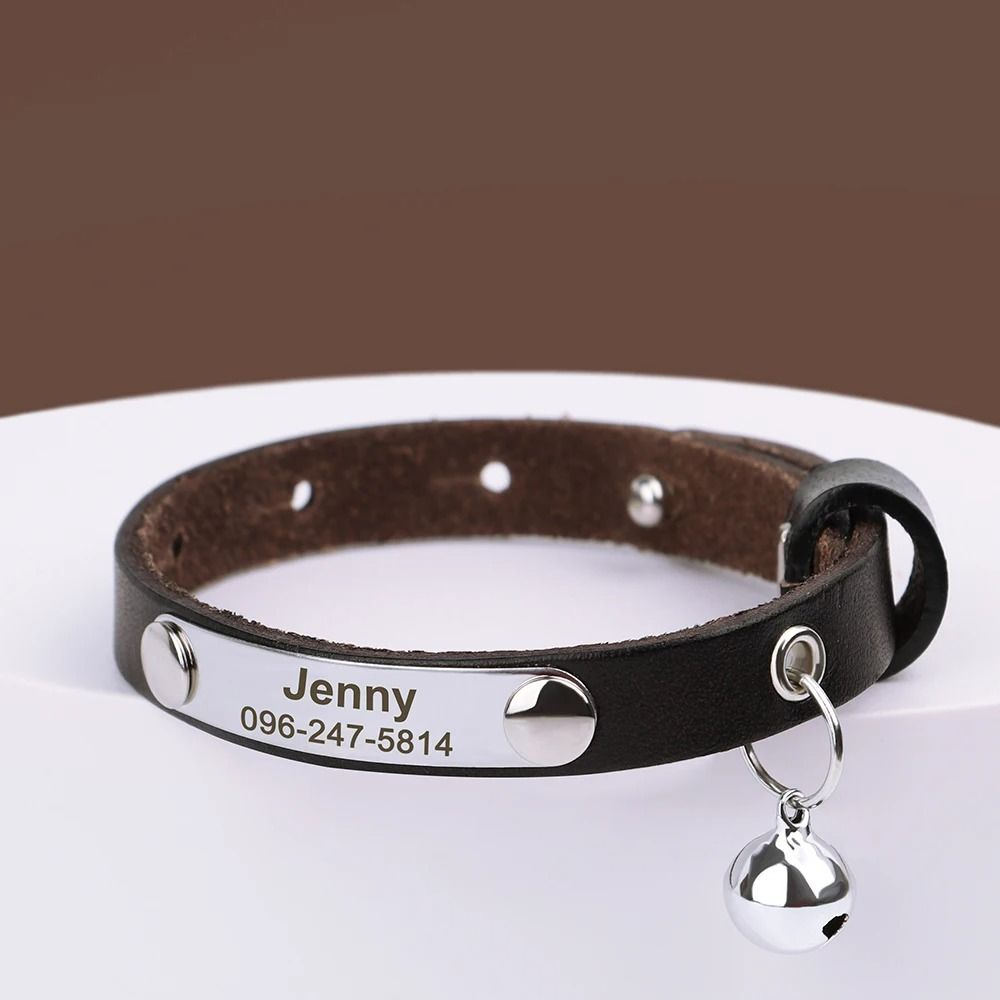 HeirloomFit Personalized Leather Cat Collar 9