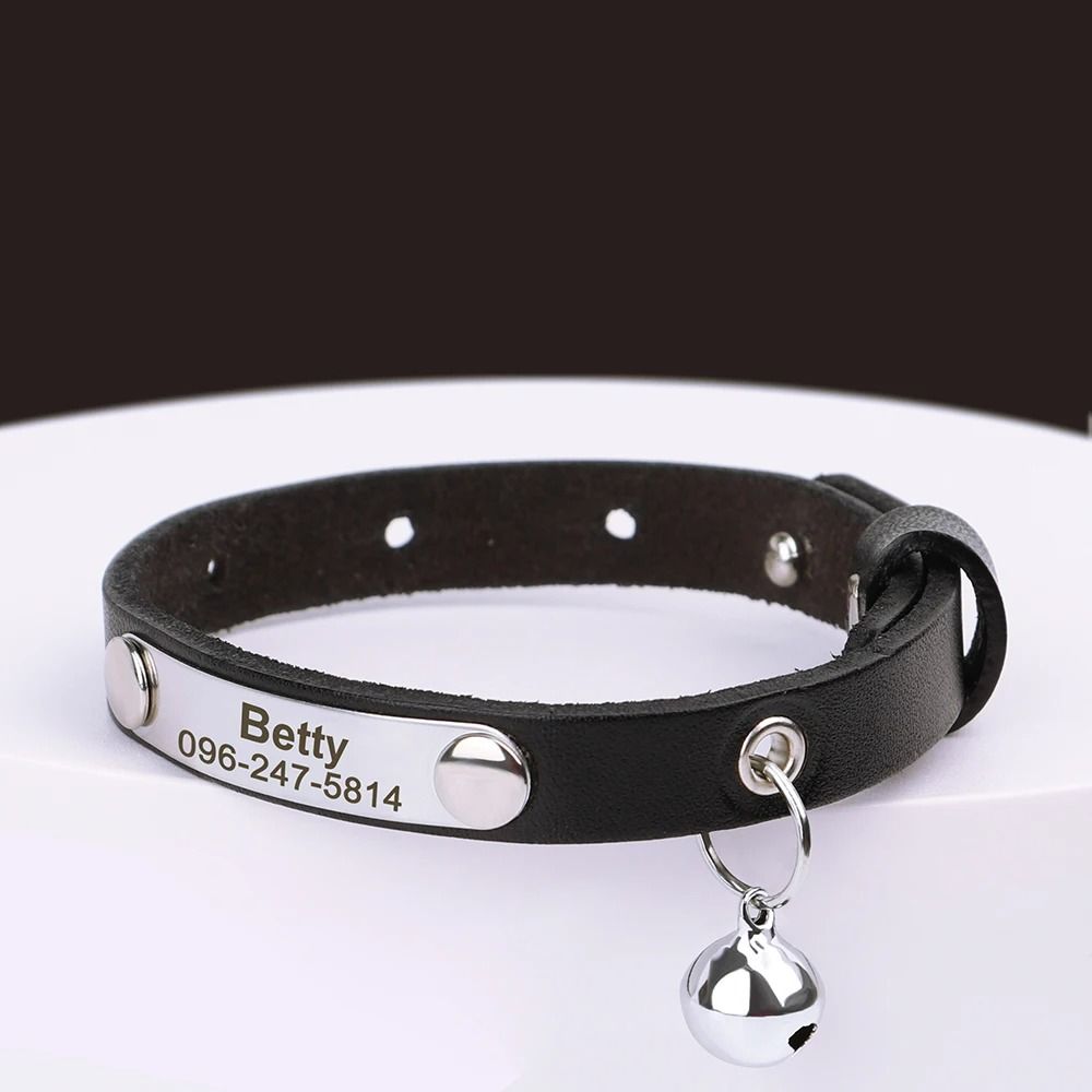 HeirloomFit Personalized Leather Cat Collar 11