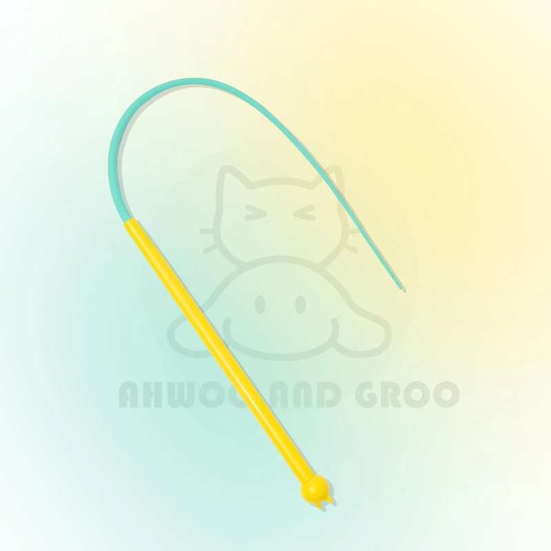 Simulated Mouse Tail Cat Teaser Interactive Silicone Play Toy With Bell 12