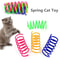 Colorful Jumping Spring Cat Toy 4Piece Interactive Play Set 6