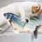 Interactive Flopping Fish Cat Toy USB Rechargeable Moving Pet Teaser 0