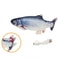 Interactive Flopping Fish Cat Toy USB Rechargeable Moving Pet Teaser 2