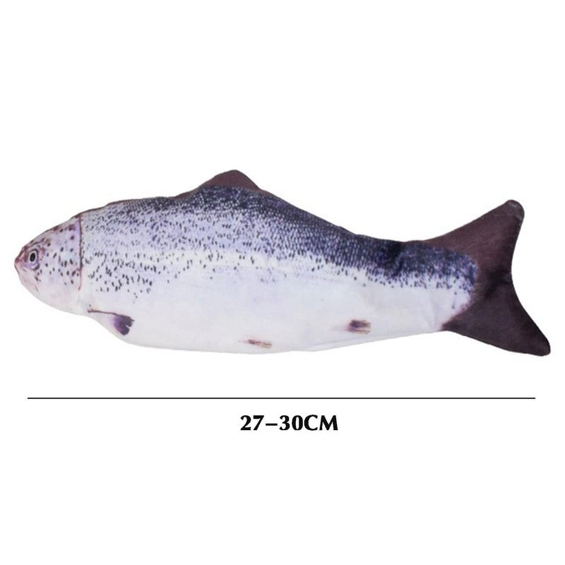 Interactive Flopping Fish Cat Toy USB Rechargeable Moving Pet Teaser 5