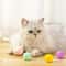 Interactive Soft PomPom Cat Toy Balls 12Piece MultiColor Play Set 3