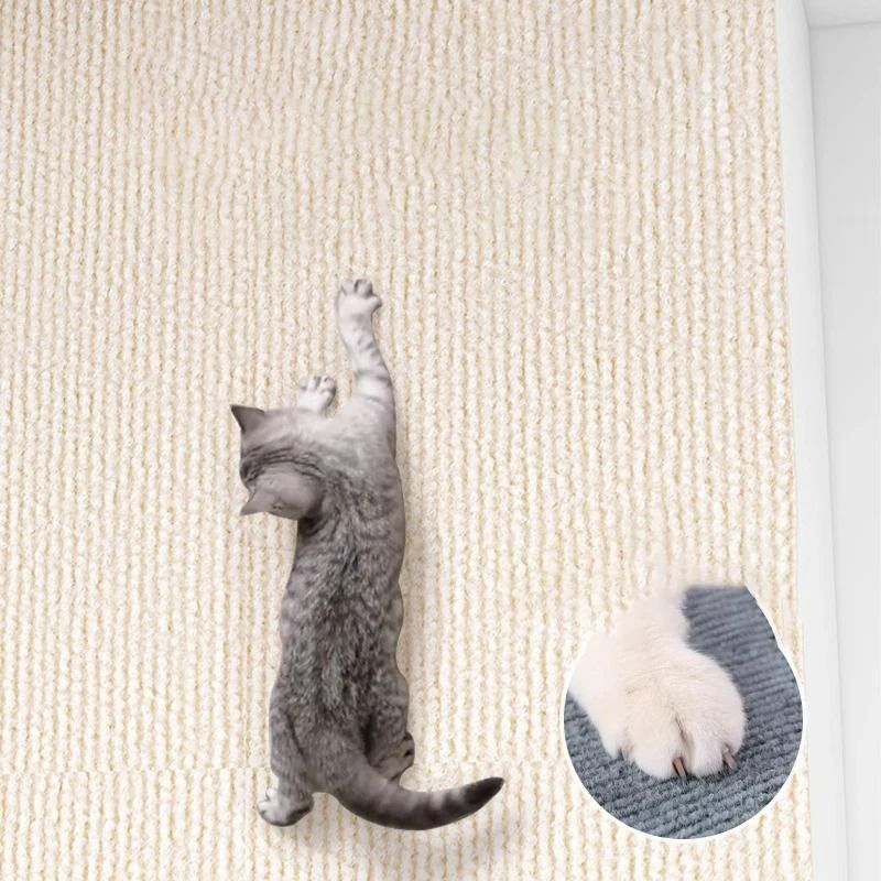 CustomFit WearResistant Cat Climbing Mat SelfAdhesive Wall Furniture Guard 5