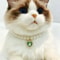 Exquisite Pearl Cat Necklace Adjustable Luxury Jewelry Collar For Kittens Small Pets 4