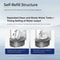 Smart Tipping Automatic Pet Water Fountain 3L Wireless Rechargeable Dispenser Stainless Steel Edit 4