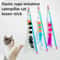 Caterpillar Elastic Cat Teaser Stick ScratchResistant Interactive Hunter Toy 0