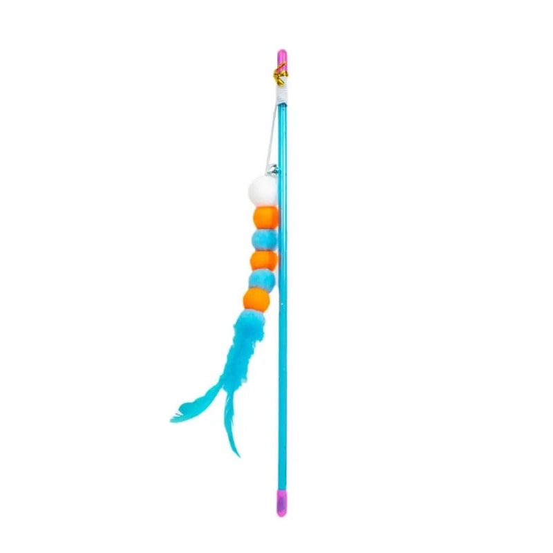 Caterpillar Elastic Cat Teaser Stick ScratchResistant Interactive Hunter Toy 6