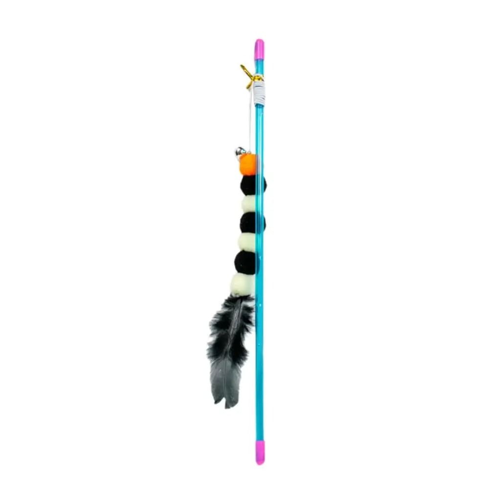 Caterpillar Elastic Cat Teaser Stick ScratchResistant Interactive Hunter Toy 7
