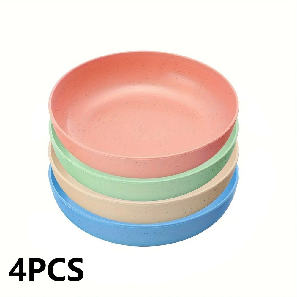 Shallow AntiWhisker Fatigue Cat Bowls 4Piece Colorful NonSlip Feeding Set 6