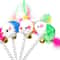 Suction Cup Spring Hunter Toy Interactive SnapBack Mouse Feather Teaser 0