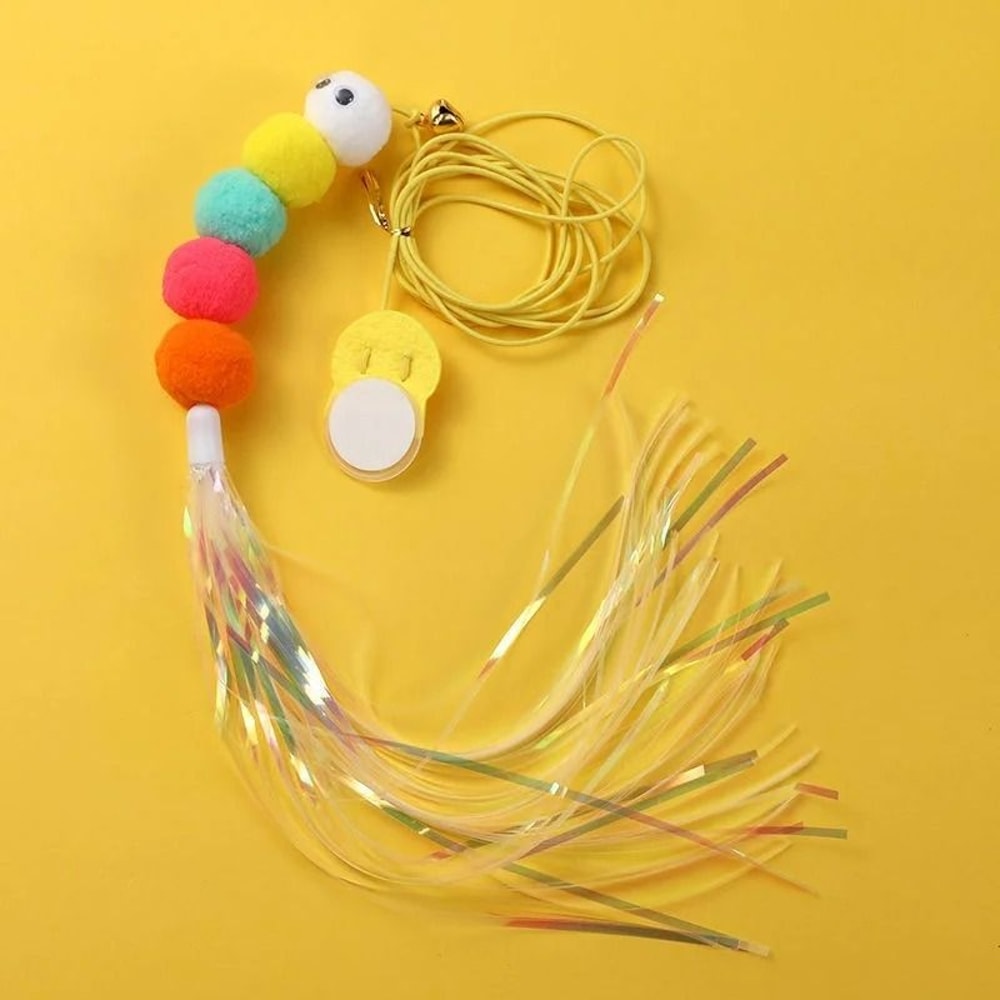 Hanging Doorway Elastic Teaser HandsFree Interactive Swing Pounce Toy 10