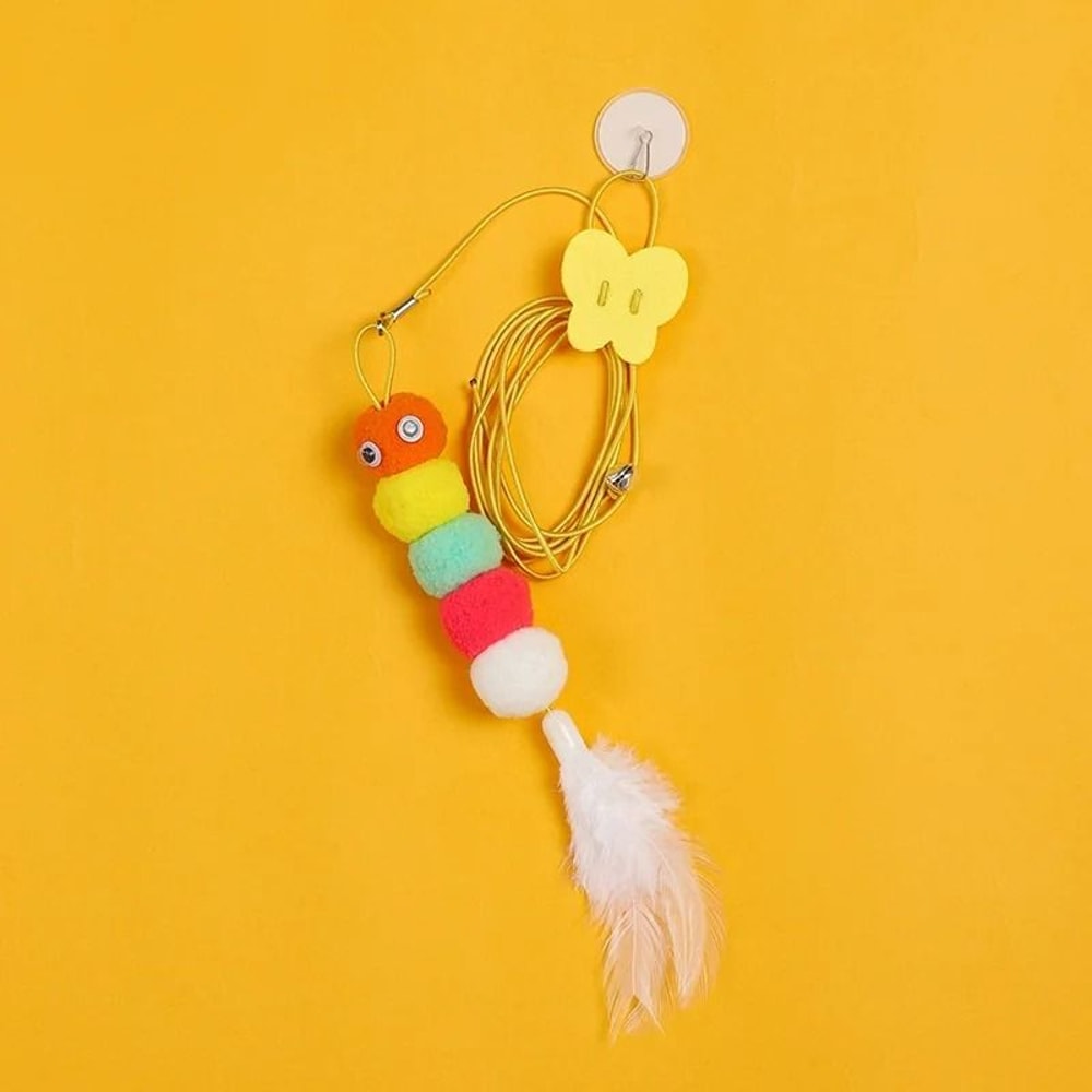 Hanging Doorway Elastic Teaser HandsFree Interactive Swing Pounce Toy 7