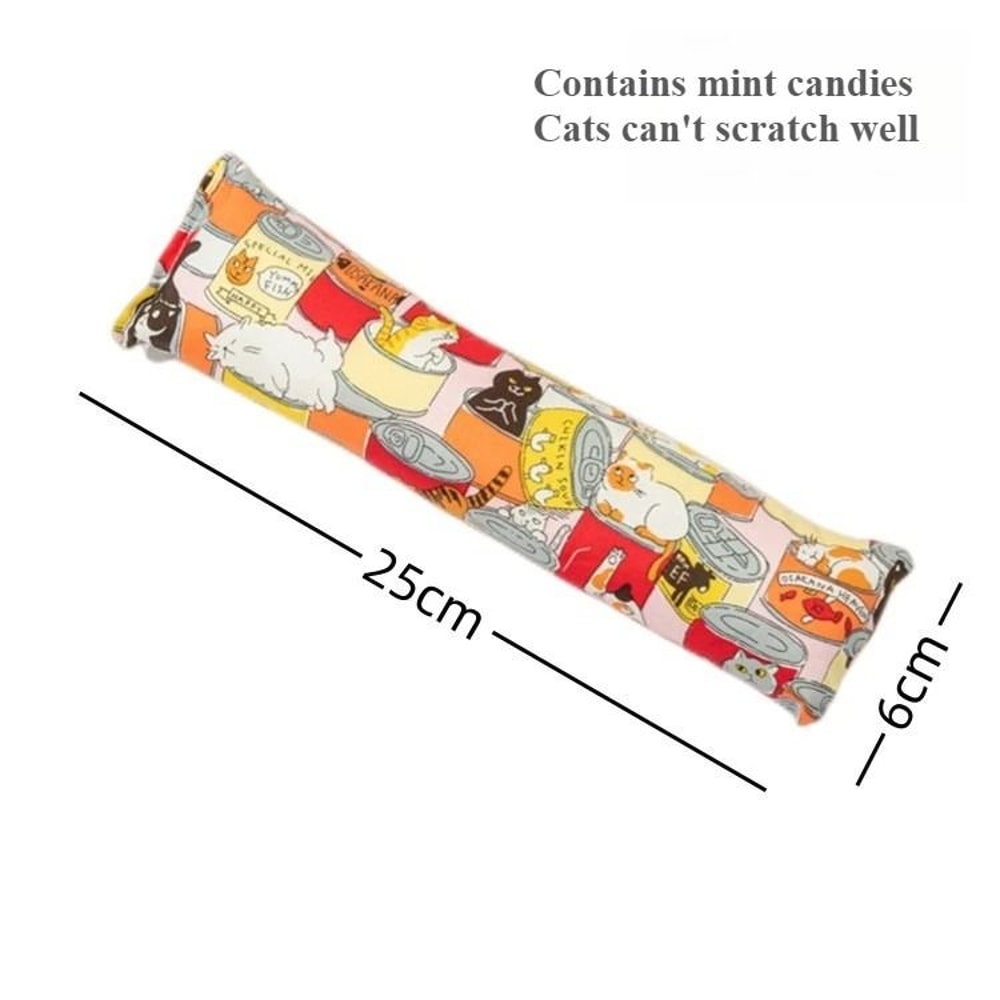 Plush Catnip Cuddle Pillow HeavyDuty Interactive Kick Teething Toy 13