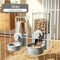 Hanging Cage Automatic Pet Feeder Waterer Set GravityFed Dispenser For Cats Dogs 7