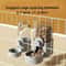 Hanging Cage Automatic Pet Feeder Waterer Set GravityFed Dispenser For Cats Dogs 2