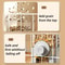 Hanging Cage Automatic Pet Feeder Waterer Set GravityFed Dispenser For Cats Dogs 4