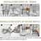 Hanging Cage Automatic Pet Feeder Waterer Set GravityFed Dispenser For Cats Dogs 6