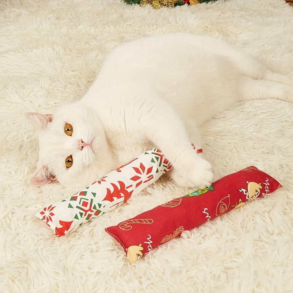 Interactive Plush Teaser Wand Durable BiteResistant Pounce Chase Toy 6