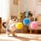 Suction Cup Spring Teaser HandsFree Interactive Bunny Fur Pounce Toy 0