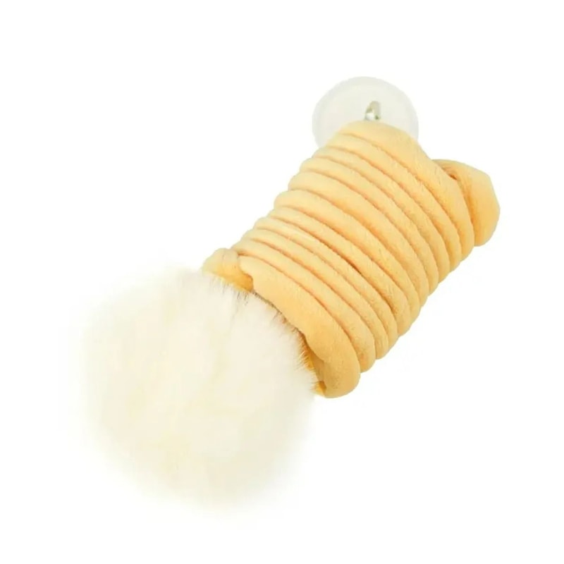 Suction Cup Spring Teaser HandsFree Interactive Bunny Fur Pounce Toy 6