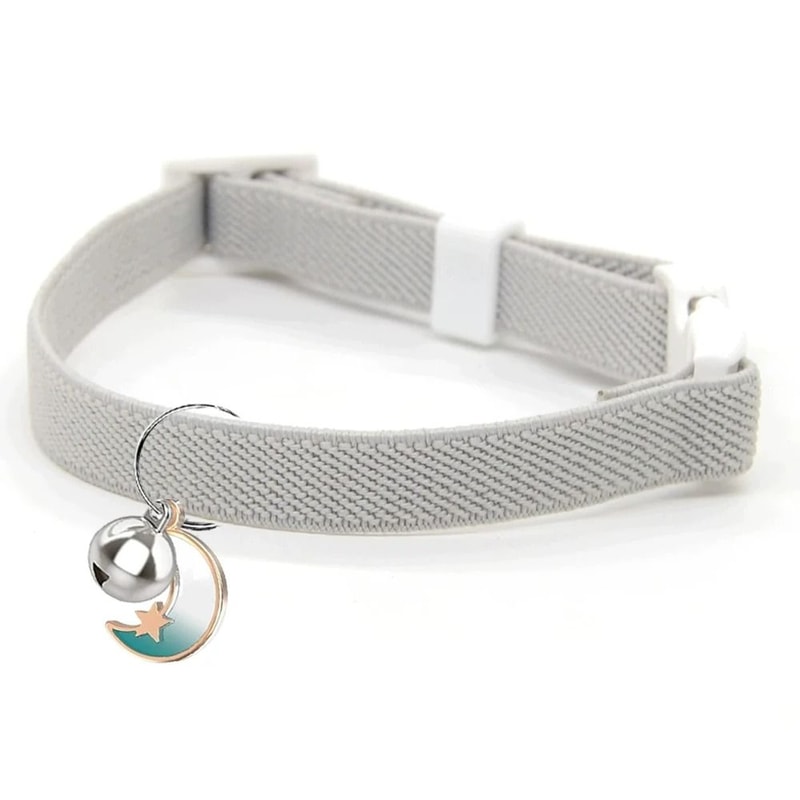 Elastic Safety Cat Collar Lightweight Stretch Comfort For Kittens Adult Cats 7