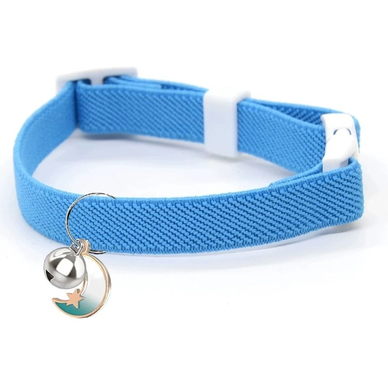 Elastic Safety Cat Collar Lightweight Stretch Comfort For Kittens Adult Cats 14