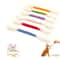 Oversized Cotton Swab Cat Kicker 6Piece Set Durable Felt Teething Wrestling Toys 6