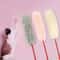 Faux Fur Pompom Teaser Wand Interactive Plush Pounce Training Toy 2