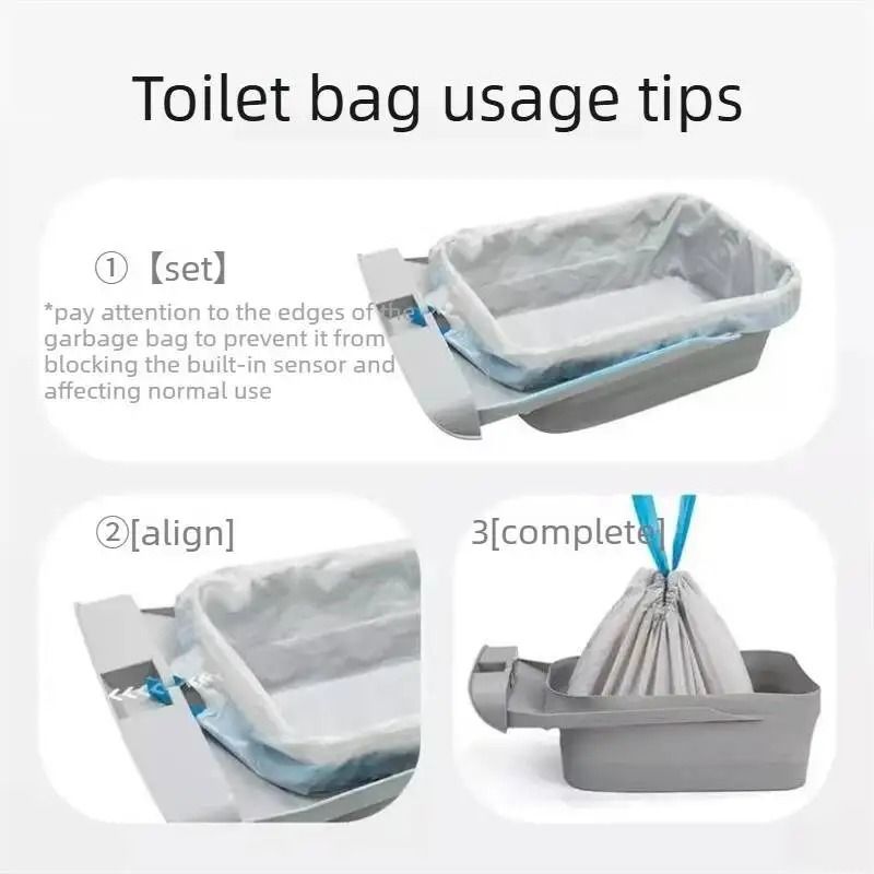 HeavyDuty Drawstring Waste Bags Custom Fit For OpenTop SelfCleaning Litter Boxes 3