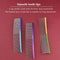 Rainbow Stainless Steel Grooming Comb Professional DualDensity Detangling Tool 5
