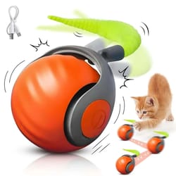 speedy tail 2.0 smart interactive ball – motion-activated automatic rolling toy