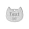 Custom Cat Silhouette ID Tag Personalized LaserEngraved Stainless Steel Nameplate 10