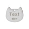 Custom Cat Silhouette ID Tag Personalized LaserEngraved Stainless Steel Nameplate 12