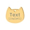 Custom Cat Silhouette ID Tag Personalized LaserEngraved Stainless Steel Nameplate 14