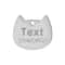 Custom Cat Silhouette ID Tag Personalized LaserEngraved Stainless Steel Nameplate 8