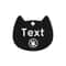 Custom Cat Silhouette ID Tag Personalized LaserEngraved Stainless Steel Nameplate 27
