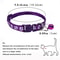 Adjustable Footprint Print Pet Collar Lightweight QuickRelease Safety Necklace With Crisp Bell 3